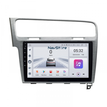 Golf 7 (2013 - 2020) - Navigatie Android Dedicata Volkswagen Golf 7 (2013-2020), 10Inch, 4Gb Ram, 64Gb Stocare, Bluetooth, WiFi, Carplay
