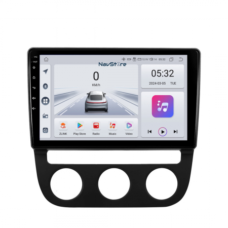 Golf 5 (2004 - 2009) - Navigatie Android Dedicata Volkswagen Golf5/Jetta (2004-2009), 10Inch, 4Gb Ram, 64Gb Stocare, Bluetooth, WiFi, Carplay