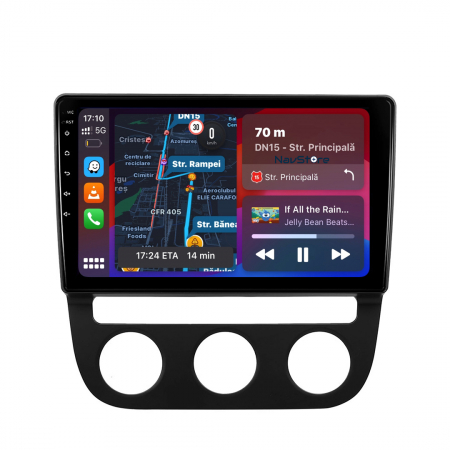 Navigatie Dedicata Volkswagen Golf5/Jetta (2004-2009), 10Inch, 4Gb Ram, 64Gb Stocare, Carplay [1]