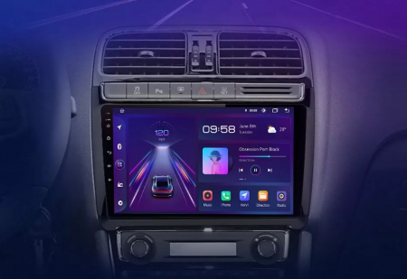 Navigatie Dedicata Volkswagen Polo (2009-2018), 9Inch, 6Gb Ram, 128Gb Stocare, Carplay [5]