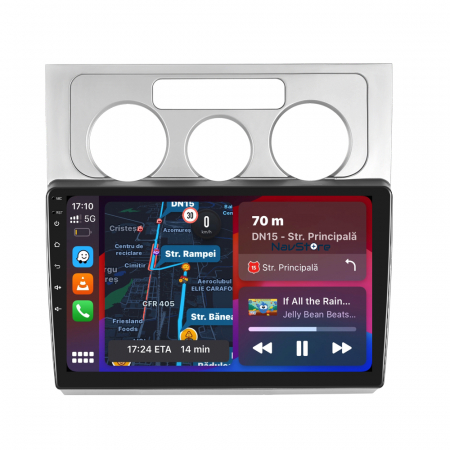 Navigatie Android Dedicata Volkswagen Touran (2003-2010), 9Inch, 4Gb Ram, 64Gb Stocare, Bluetooth, WiFi, Carplay [3]