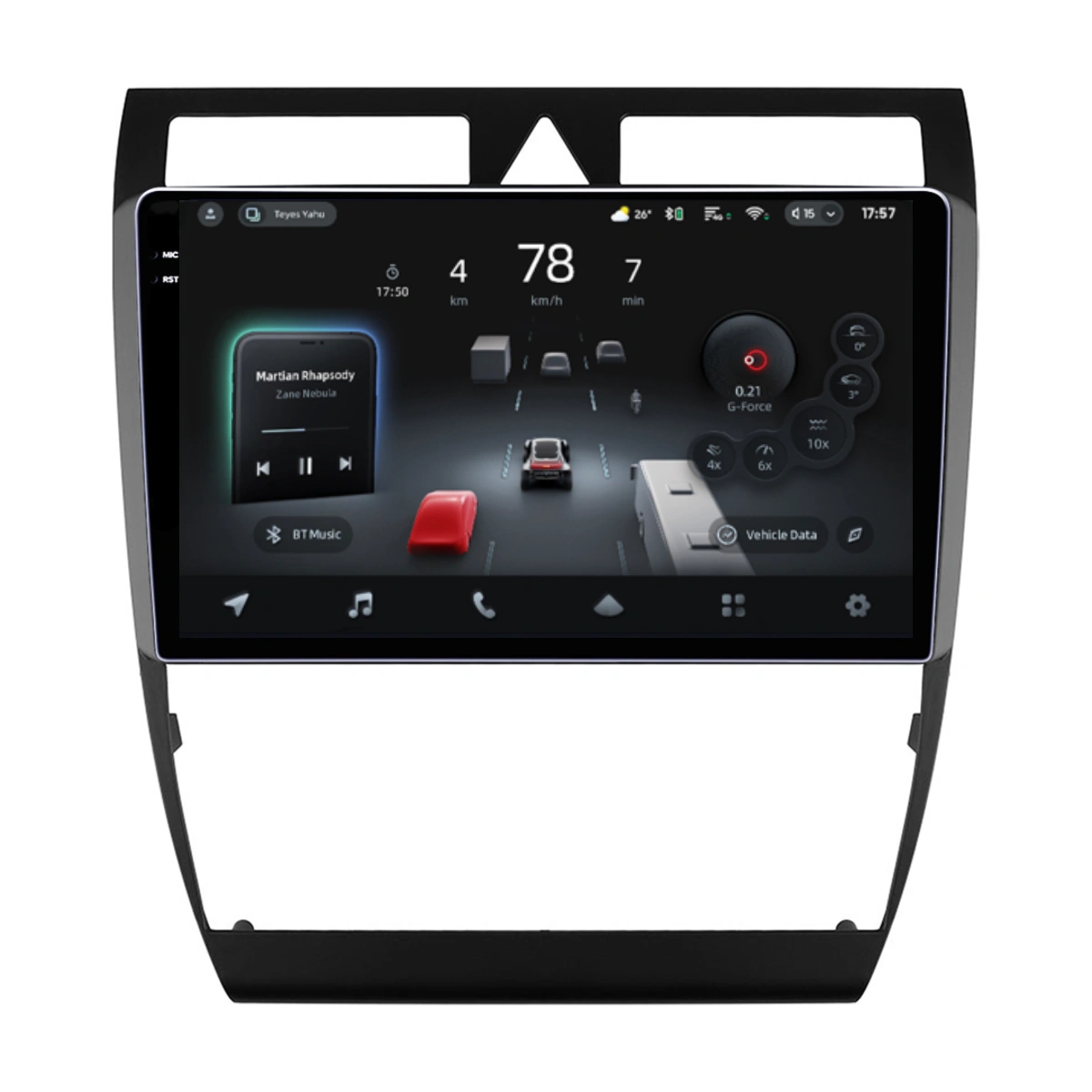 Navigatii Dedicate - Navigatie Auto cu Asistenta AI Teyes CC4 PRO Audi A6 C5 1997-2004 8+128GB 9.5" QLED, Android 13, 5G, 7.1 DSP, CarPlay