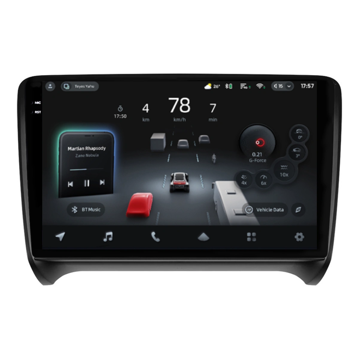 Navigatii Dedicate - Navigatie Auto cu Asistenta AI Teyes CC4 PRO Audi TT 8J 2006-2014 8+128GB 9.5" QLED, Android 13, 5G, 7.1 DSP, CarPlay