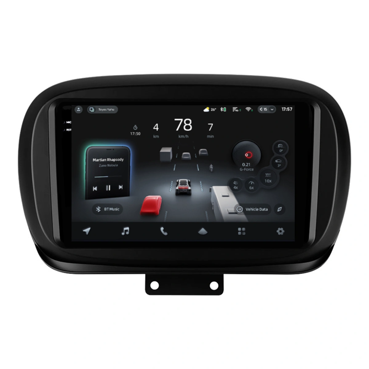 Navigatii Dedicate - Navigatie Auto cu Asistenta AI Teyes CC4 PRO Fiat 500X 2014-2018 8+128GB 9.5" QLED, Android 13, 5G, 7.1 DSP, CarPlay