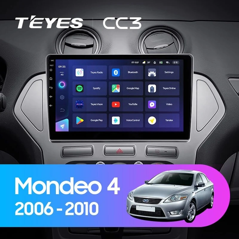 Navigatie Auto cu Asistenta AI Teyes CC4 PRO Ford Mondeo 3 2007-2014 8+128GB 10.36" QLED, Android 13, 5G, 7.1 DSP, CarPlay [1]