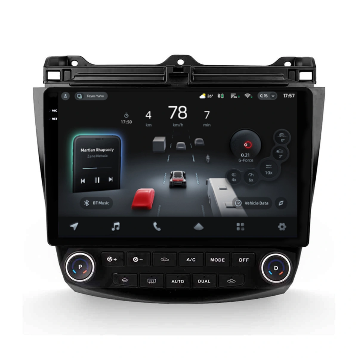 Accord 7 (2003 - 2008) - Navigatie Auto cu Asistenta AI Teyes CC4 PRO Honda Accord 7 2002-2008 8+128GB 10.36" QLED, Android 13, 5G, 7.1 DSP, CarPlay