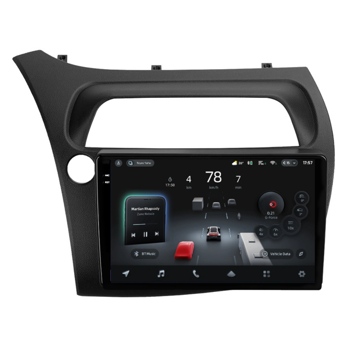 Navigatii Dedicate - Navigatie Auto cu Asistenta AI Teyes CC4 PRO Honda Civic 8 2005-2012 8+128GB 9.5" QLED, Android 13, 5G, 7.1 DSP, CarPlay
