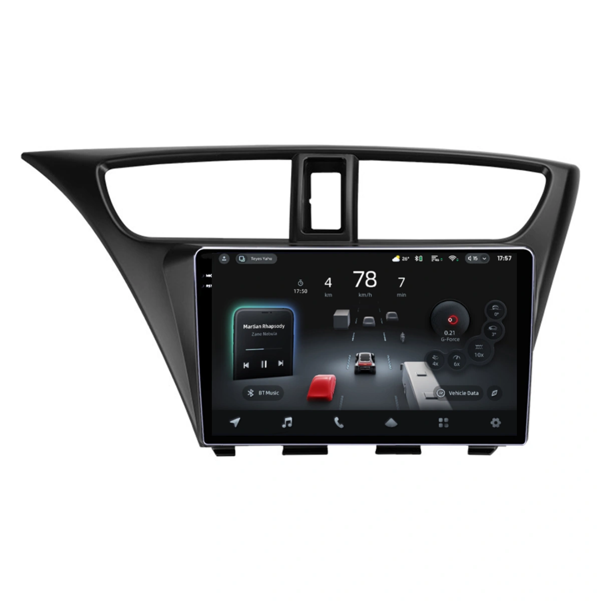 Navigatii Dedicate - Navigatie Auto cu Asistenta AI Teyes CC4 PRO Honda Civic 9 2011-2017 8+128GB 9.5" QLED, Android 13, 5G, 7.1 DSP, CarPlay