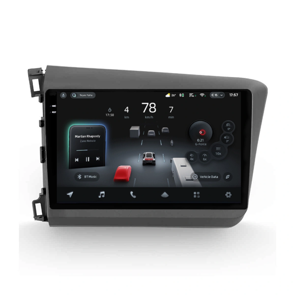 Navigatii Dedicate - Navigatie Auto cu Asistenta AI Teyes CC4 PRO Honda Civic 9 2011-2017 8+128GB 9.5" QLED, Android 13, 5G, 7.1 DSP, CarPlay