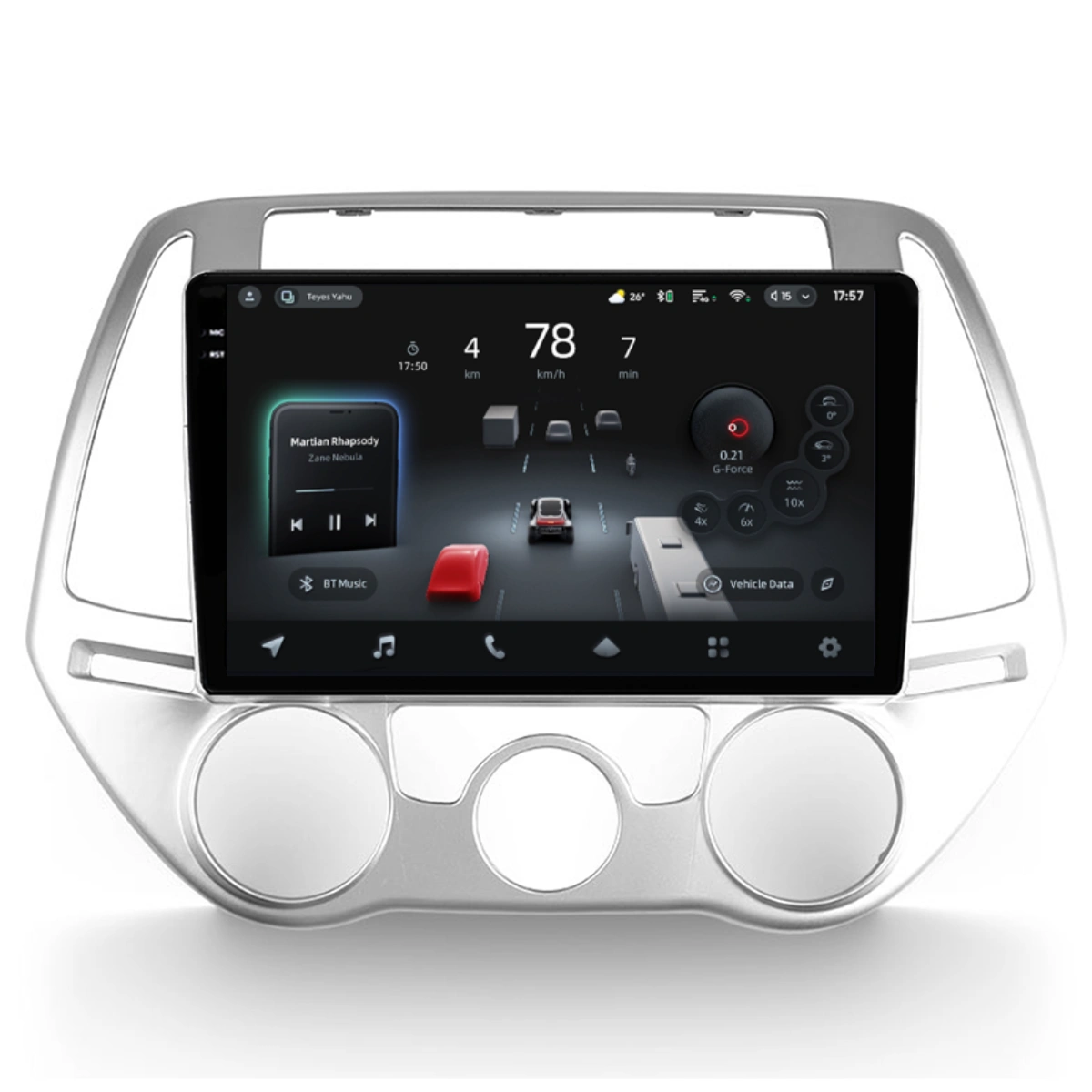 Navigatii Dedicate - Navigatie Auto cu Asistenta AI Teyes CC4 PRO Hyundai i20 2012-2014 8+128GB 9.5" QLED, Android 13, 5G, 7.1 DSP, CarPlay