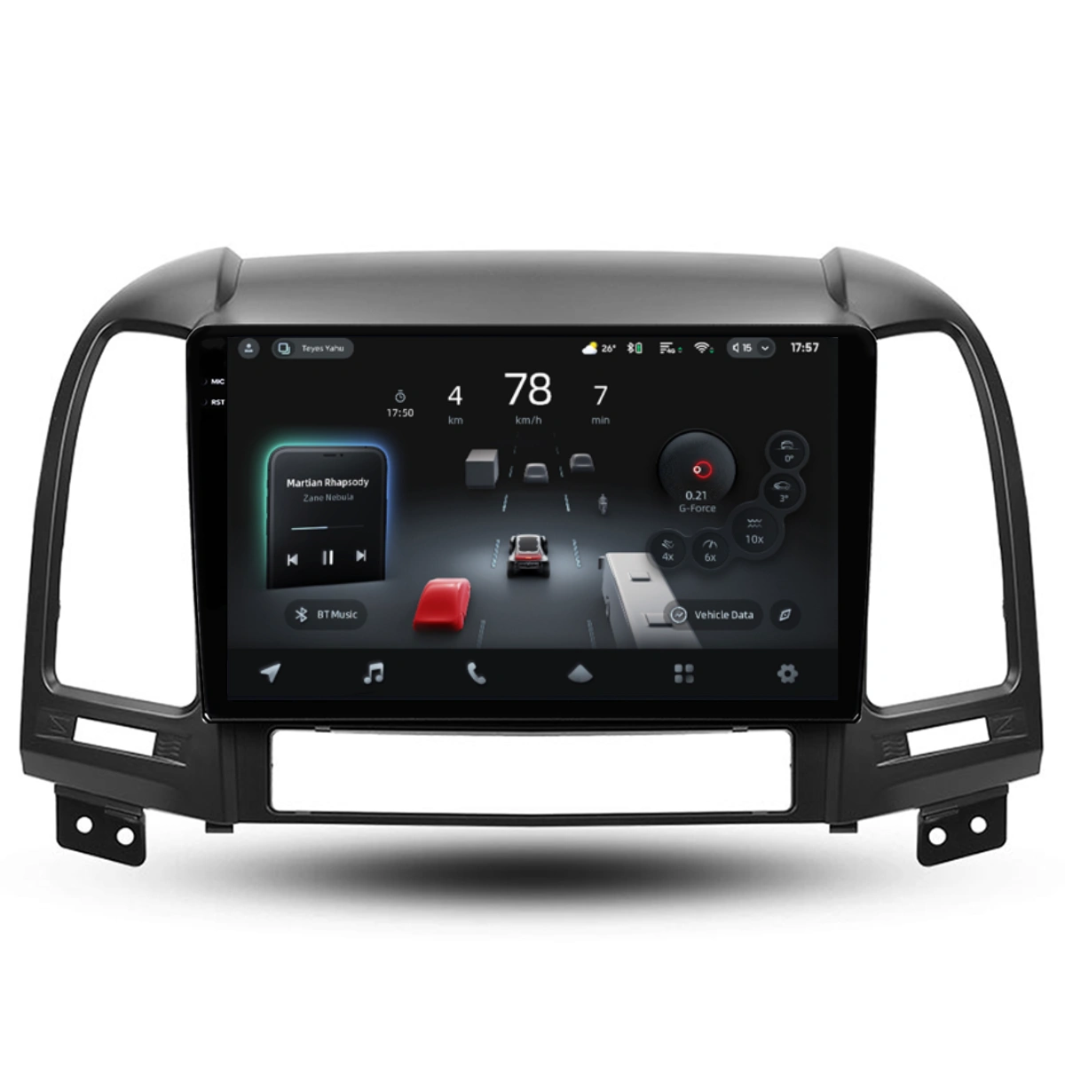 Navigatii Dedicate - Navigatie Auto cu Asistenta AI Teyes CC4 PRO Hyundai Santa Fe 2 2007-2012 8+128GB 9.5" QLED, Android 13, 5G, 7.1 DSP, CarPlay