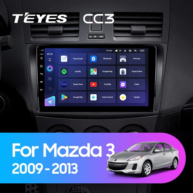 Navigatie Auto cu Asistenta AI Teyes CC4 PRO Mazda 3 II 2009-2013 8+128GB 9.5" QLED, Android 13, 5G, 7.1 DSP, CarPlay [1]