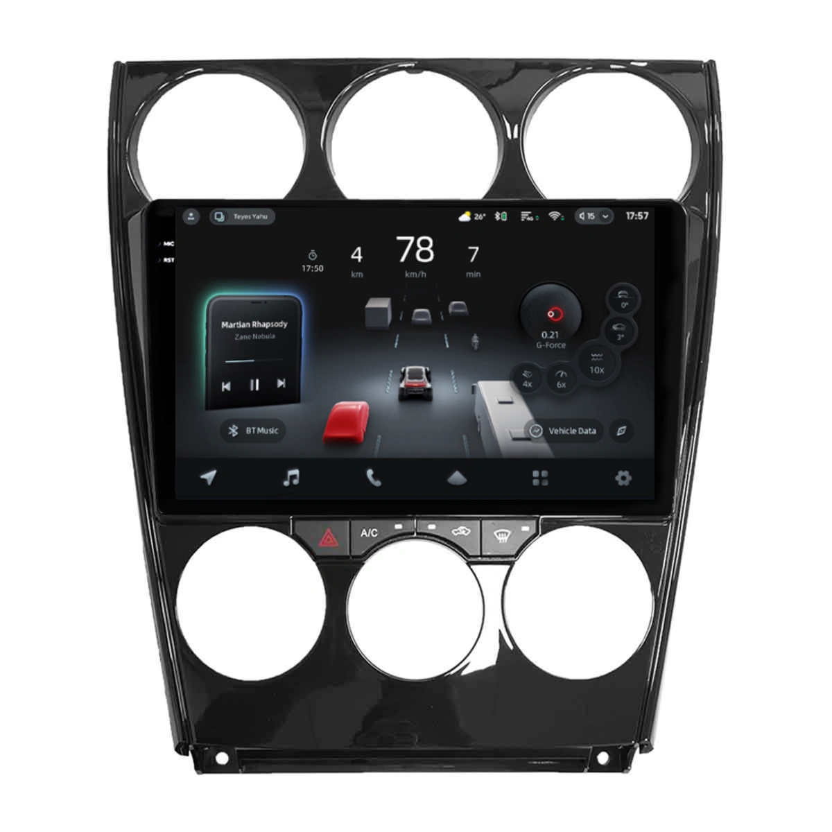 Navigatii Dedicate - Navigatie Auto cu Asistenta AI Teyes CC4 PRO Mazda 6 2002-2007 8+128GB 9.5" QLED, Android 13, 5G, 7.1 DSP, CarPlay