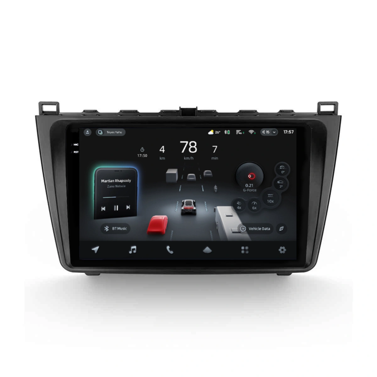 Navigatii Dedicate - Navigatie Auto cu Asistenta AI Teyes CC4 PRO Mazda 6 2007-2012 8+128GB 9.5" QLED, Android 13, 5G, 7.1 DSP, CarPlay