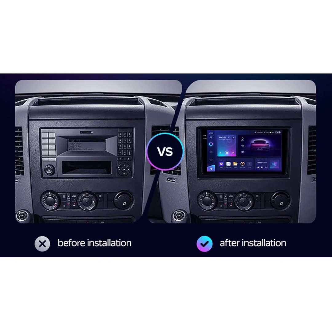 Navigatie Auto cu Asistenta AI Teyes CC4 PRO Mercedes-Benz Sprinter 2006-2018 8+128GB 9.5" QLED, Android 13, 5G, 7.1 DSP, CarPlay [2]