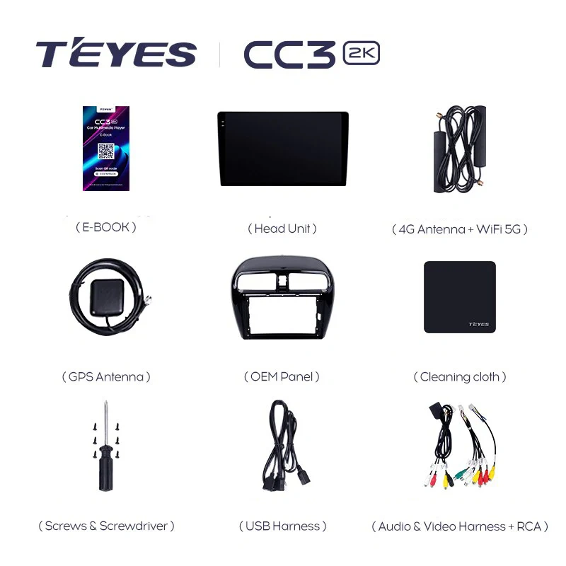 Navigatie Auto cu Asistenta AI Teyes CC4 PRO Mitsubishi Mirage 2012-2023 8+128GB 9.5" QLED, Android 13, 5G, 7.1 DSP, CarPlay [7]