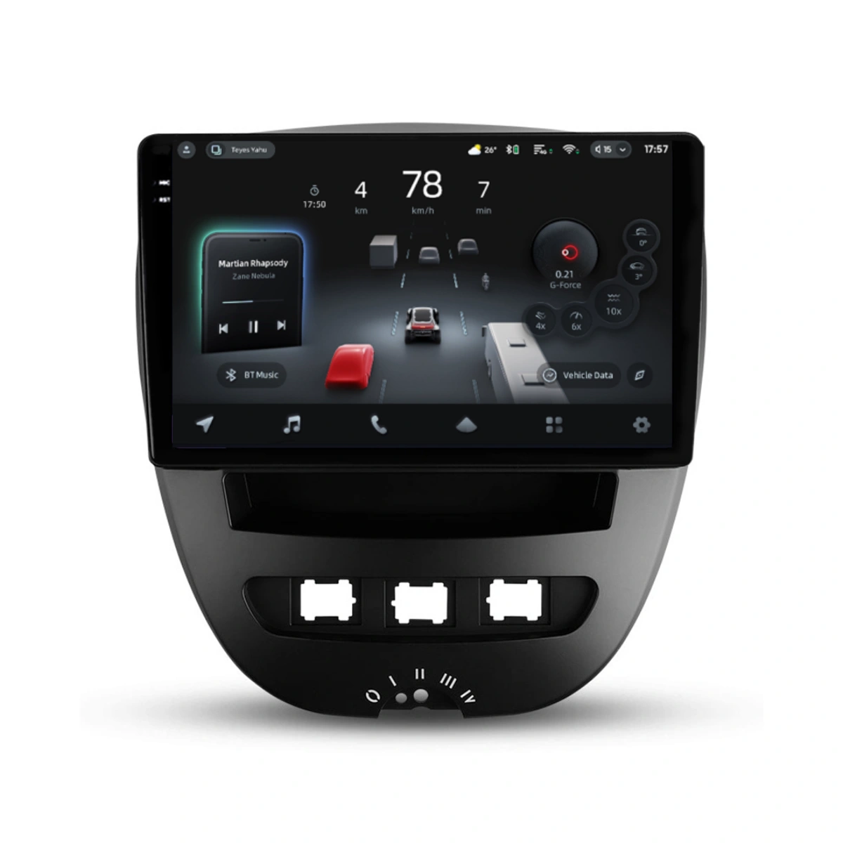 Navigatii Dedicate - Navigatie Auto cu Asistenta AI Teyes CC4 PRO Peugeot 107 2005-2014 8+128GB 10.36" QLED, Android 13, 5G, 7.1 DSP, CarPlay