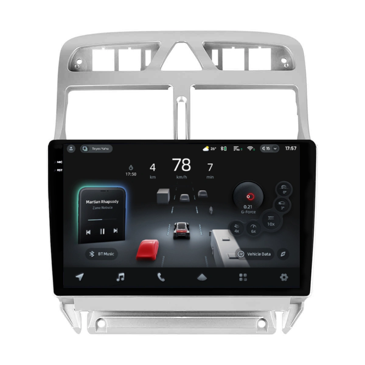 Navigatii Dedicate - Navigatie Auto cu Asistenta AI Teyes CC4 PRO Peugeot 307 2001-2008 8+128GB 9.5" QLED, Android 13, 5G, 7.1 DSP, CarPlay