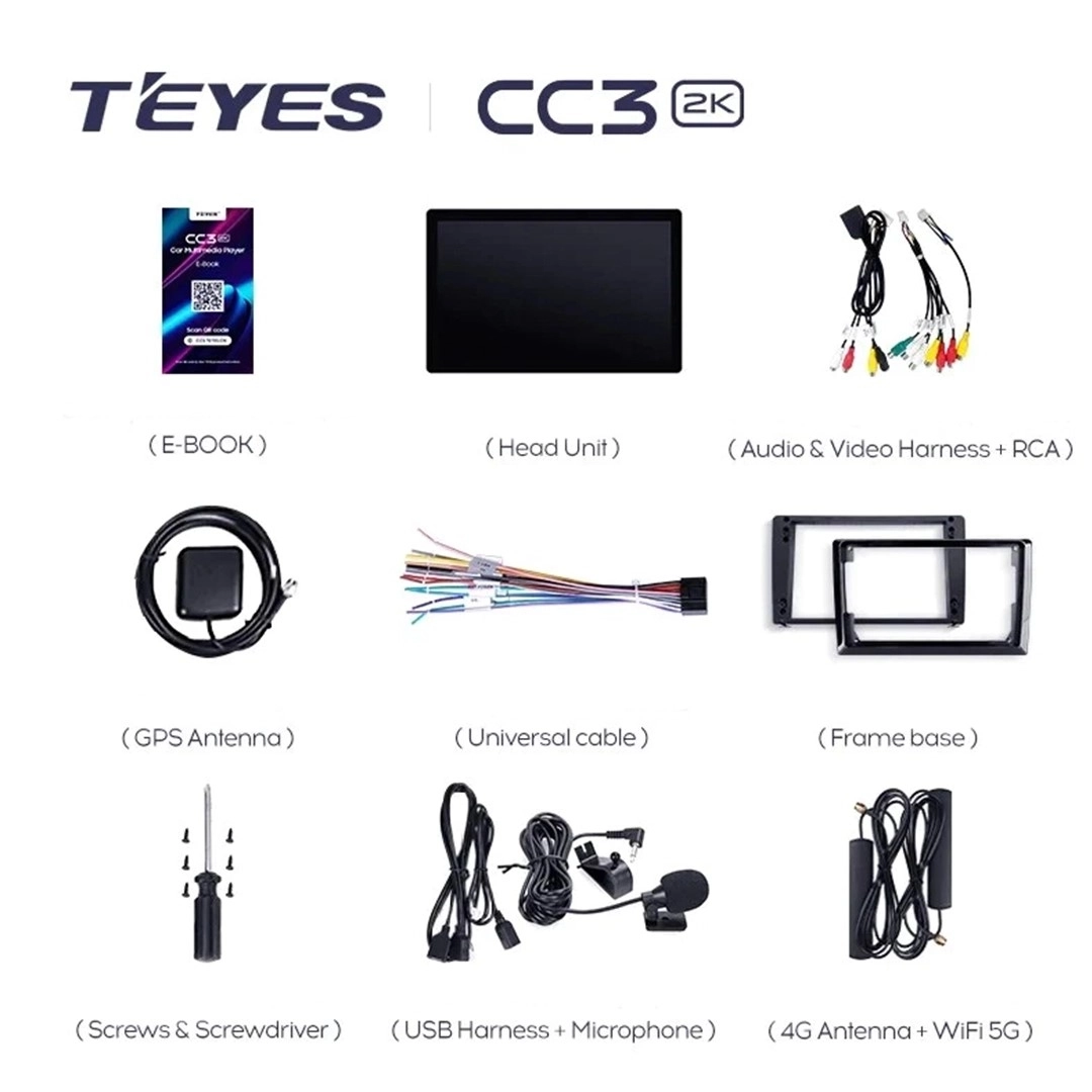Navigatie Auto Teyes CC3 2K 360 6+128GB 13" QLED Octa-core 2Ghz Android 4G Bluetooth 5.1 DSP [4]