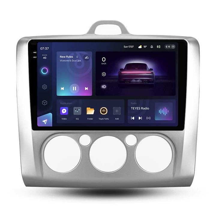 Focus (2004 - 2012) - Navigatie Auto Teyes CC3 2K 360° Ford Focus 2 2005-2010 6+128GB 9.5" QLED Octa-core 2Ghz, Android 4G Bluetooth 5.1 DSP