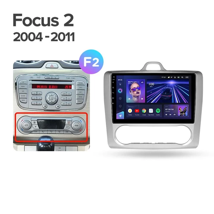 Navigatie Auto Teyes CC3 2K 360° Ford Focus 2 2005-2010 6+128GB 9.5" QLED Octa-core 2Ghz, Android 4G Bluetooth 5.1 DSP [8]