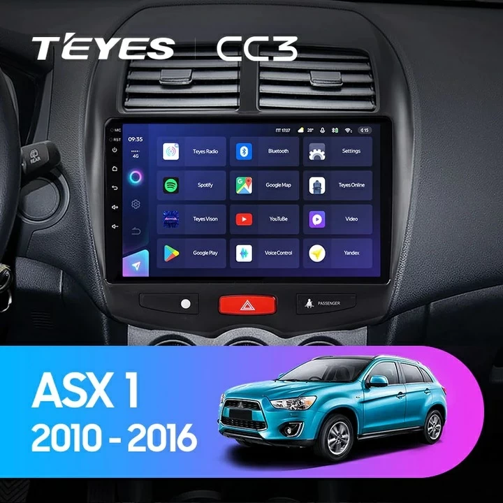 Navigatie Auto Teyes CC3 2K 360° Mitsubishi ASX 1 2010-2016 6+128GB 10.36" QLED Octa-core 2Ghz, Android 4G Bluetooth 5.1 DSP [1]