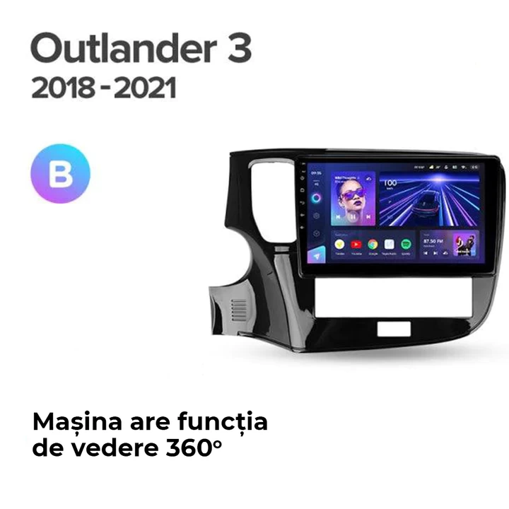 Navigatie Auto Teyes CC3 2K 360° Mitsubishi Outlander 3 2018-2021 6+128GB 10.36" QLED Octa-core 2Ghz, Android 4G Bluetooth 5.1 DSP [8]