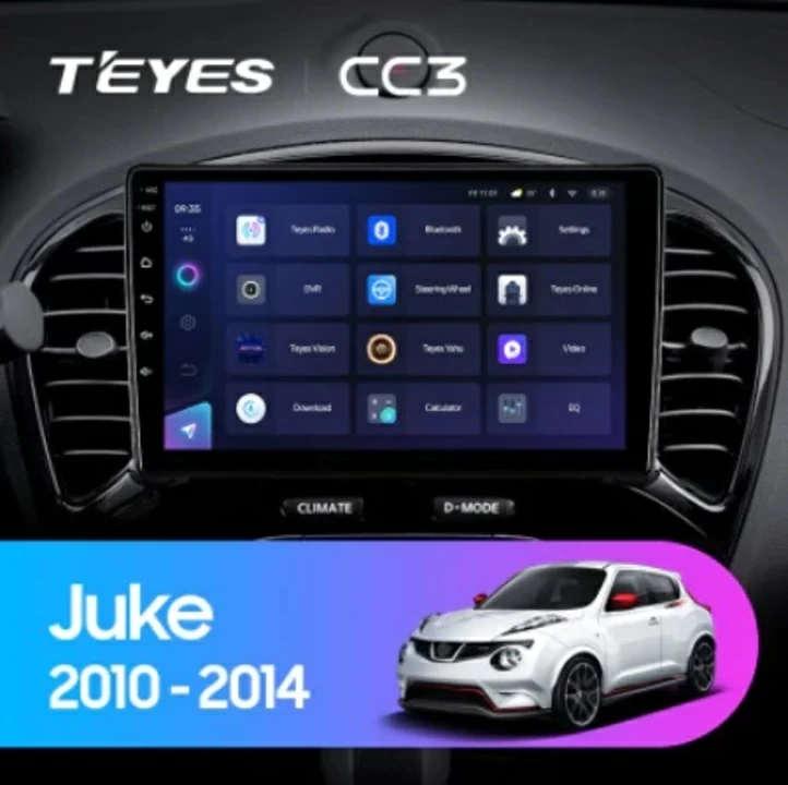 Navigatie Auto Teyes CC3 2K 360° Nissan Juke 2010-2014 6+128GB 9.5" QLED Octa-core 2Ghz, Android 4G Bluetooth 5.1 DSP [1]