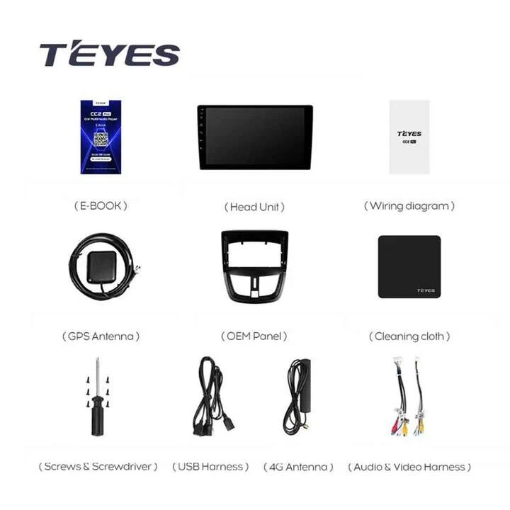 Navigatie Auto Teyes CC3 2K 360° Peugeot 207 2006-2015 6+128GB 9.5" QLED Octa-core 2Ghz, Android 4G Bluetooth 5.1 DSP [5]