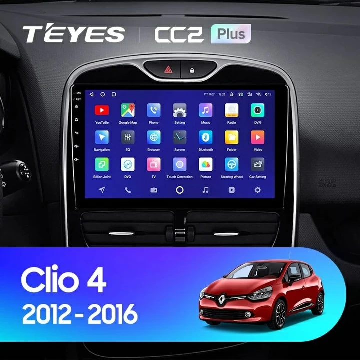 Navigatie Auto Teyes CC3 2K 360° Renault Clio 4 2012-2015 6+128GB 10.36" QLED Octa-core 2Ghz, Android 4G Bluetooth 5.1 DSP [1]