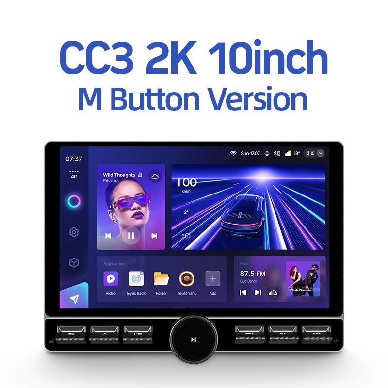 Navigatie Auto Teyes CC3 2K M Button 4+32GB 10.36" QLED Octa-core 2Ghz Android 4G Bluetooth 5.1 DSP [1]