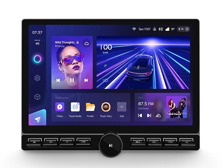 Accesorii Navigatii - Navigatie Auto Teyes CC3 2K M Button 6+128GB 13" QLED Octa-core 2Ghz Android 4G Bluetooth 5.1 DSP