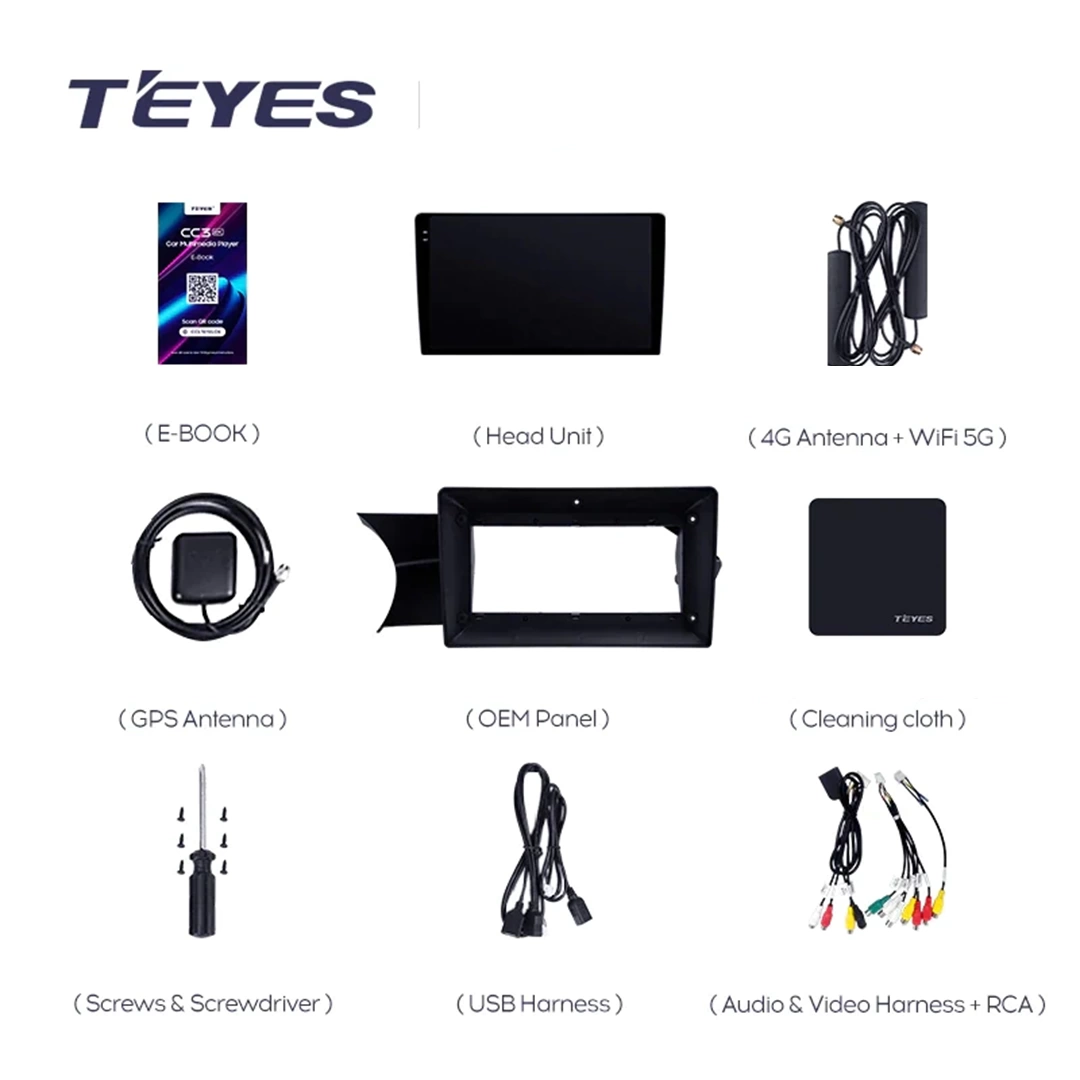 Navigatie Auto Teyes CC3 2K Mercedes-Benz C Class W204 2011-2015 6+128GB 9.5" QLED Octa-core 2Ghz, Android 4G Bluetooth 5.1 DSP [5]