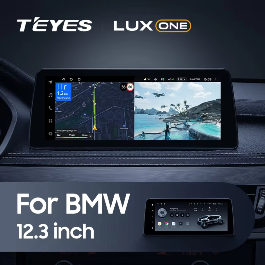 Navigatie Auto Teyes Lux One BMW Seria 1 E87 2004-2013 CCC 6+128GB 12.3" IPS Octa-core 2Ghz, Android 4G Bluetooth 5.1 DSP [2]