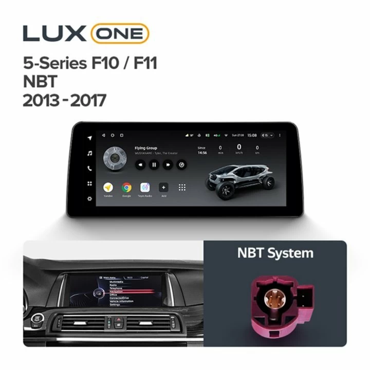 Navigatie auto Teyes Lux One BMW Seria 5 F10 2013-2017 NBT 6+128GB 12.3” IPS Octa-Core 2.0 GHz Android 4G DSP Bluetooth 5.1 [2]