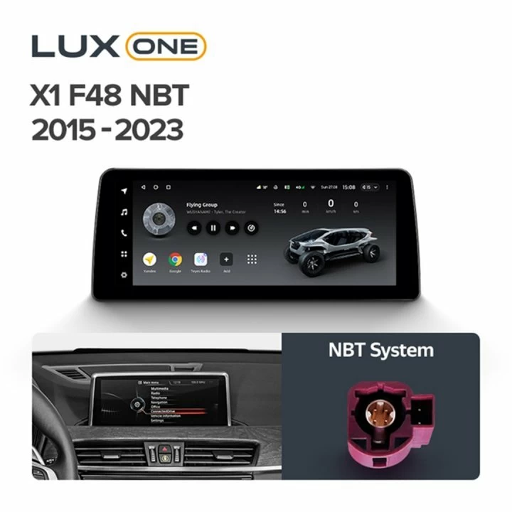Navigatie auto Teyes Lux One BMW X1 F48 2015-2023 NBT 6+128GB12.3” IPS Octa-Core 2.0 GHz Android 4G DSP Bluetooth 5.1 [2]
