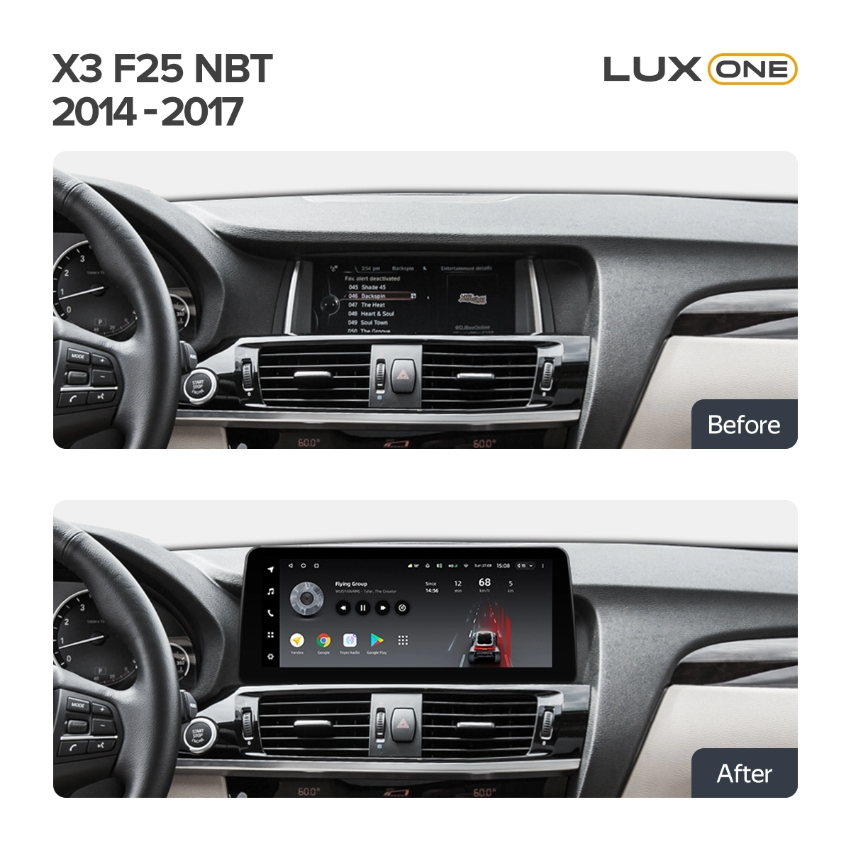 Navigatie auto Teyes Lux One BMW X3 F25 2014-2017 NBT 6+128GB 12.3” IPS Octa-Core 2.0 GHz Android 4G DSP Bluetooth 5.1 [1]