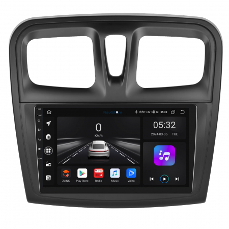 Navigatie Dedicata Android Dacia Logan/Sandero (2012-2020), 9Inch, 4Gb Ram, 64Gb Stocare, Bluetooth, Carplay [1]