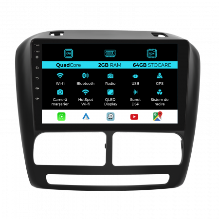 Doblo (2010 - 2015) - Navigatie Dedicata Fiat Doblo (2010-2015), 10Inch, 2Gb Ram, 64Gb Stocare, Carplay