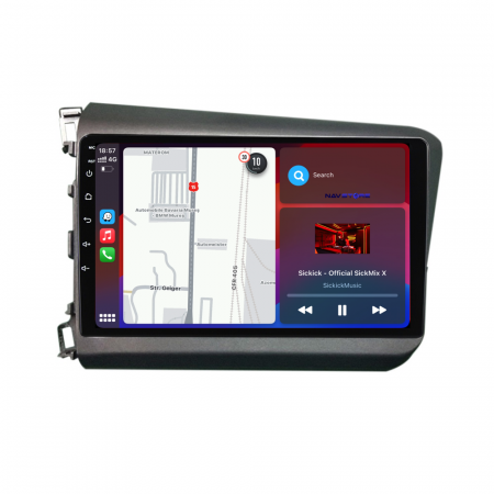 Navigatie Dedicata Honda Civic IX Sedan  (2011-2015), 9Inch, 6Gb Ram, 128Gb Stocare, Carplay [2]