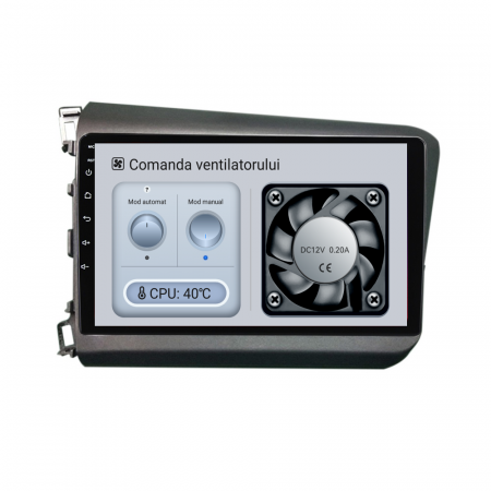 Navigatie Dedicata Honda Civic IX Sedan (2011-2015), 9Inch, 8Gb Ram, 256Gb Stocare, Carplay [5]