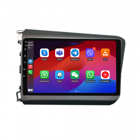 Navigatie Dedicata Honda Civic IX Sedan (2011-2015), 9Inch, 8Gb Ram, 256Gb Stocare, Carplay [3]