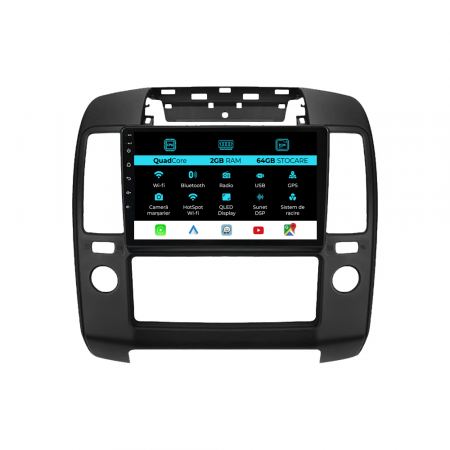 Navara (2004 - 2010) - Navigatie Dedicata Nissan Navara (2004-2010), 9Inch, 2Gb Ram, 64Gb Stocare, Carplay