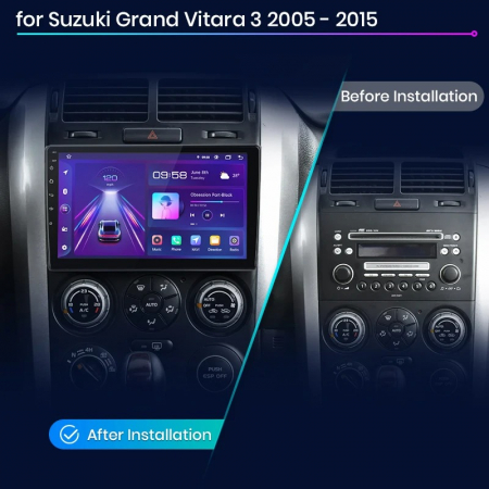 Navigatie Dedicata Suzuki Grand Vitara 3 (2005-2015), 9Inch, 8Gb Ram, 256Gb Stocare, Carplay [6]