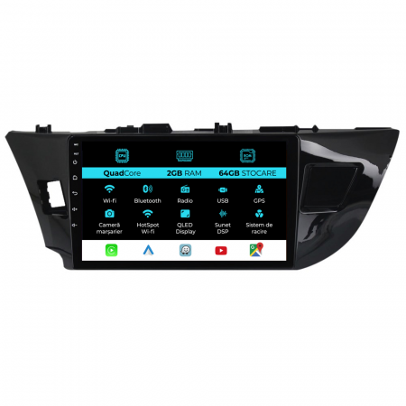 Corolla (2013 - 2019) - Navigatie Dedicata Toyota Corolla (2013-2019), 10Inch, 2Gb Ram, 64Gb Stocare, Carplay