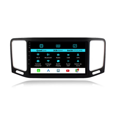 Sharan (2012 - 2019) - Navigatie Dedicata Android Volkswagen Sharan (2012-2019), 9Inch, 2Gb Ram, 64Gb Stocare, Carplay