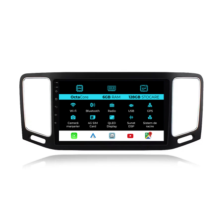 Sharan (2012 - 2019) - Navigatie Dedicata Android Volkswagen Sharan (2012-2019), 9Inch, 6Gb Ram, 128Gb Stocare, Carplay