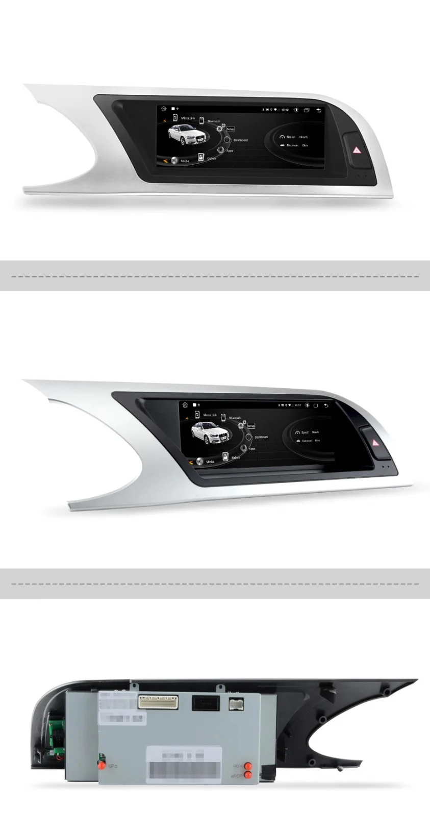 Navigatie Dedicata Audi A4 B8 (2009 - 2012), 8.8 Inch 8Gb Ram, 256Gb stocare, Carplay,MMI [4]