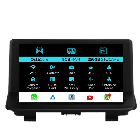 Q3 (2011-2018) - Navigatie Dedicata Audi Q3 (2011-2018), 2K, 8Gb Ram, 256Gb stocare, Carplay