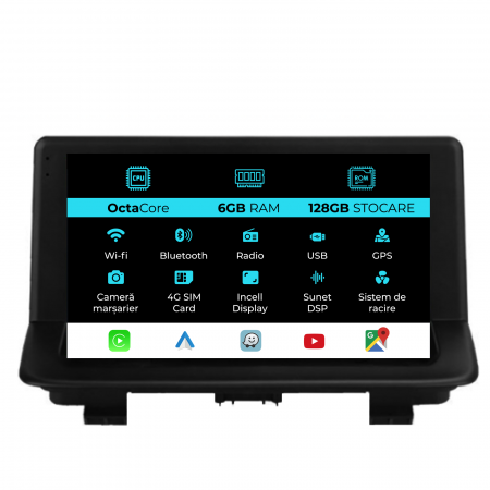 Q3 (2011-2018) - Navigatie Dedicata Audi Q3 (2011-2018), 9 Inch, 6Gb Ram, 128Gb stocare, Carplay